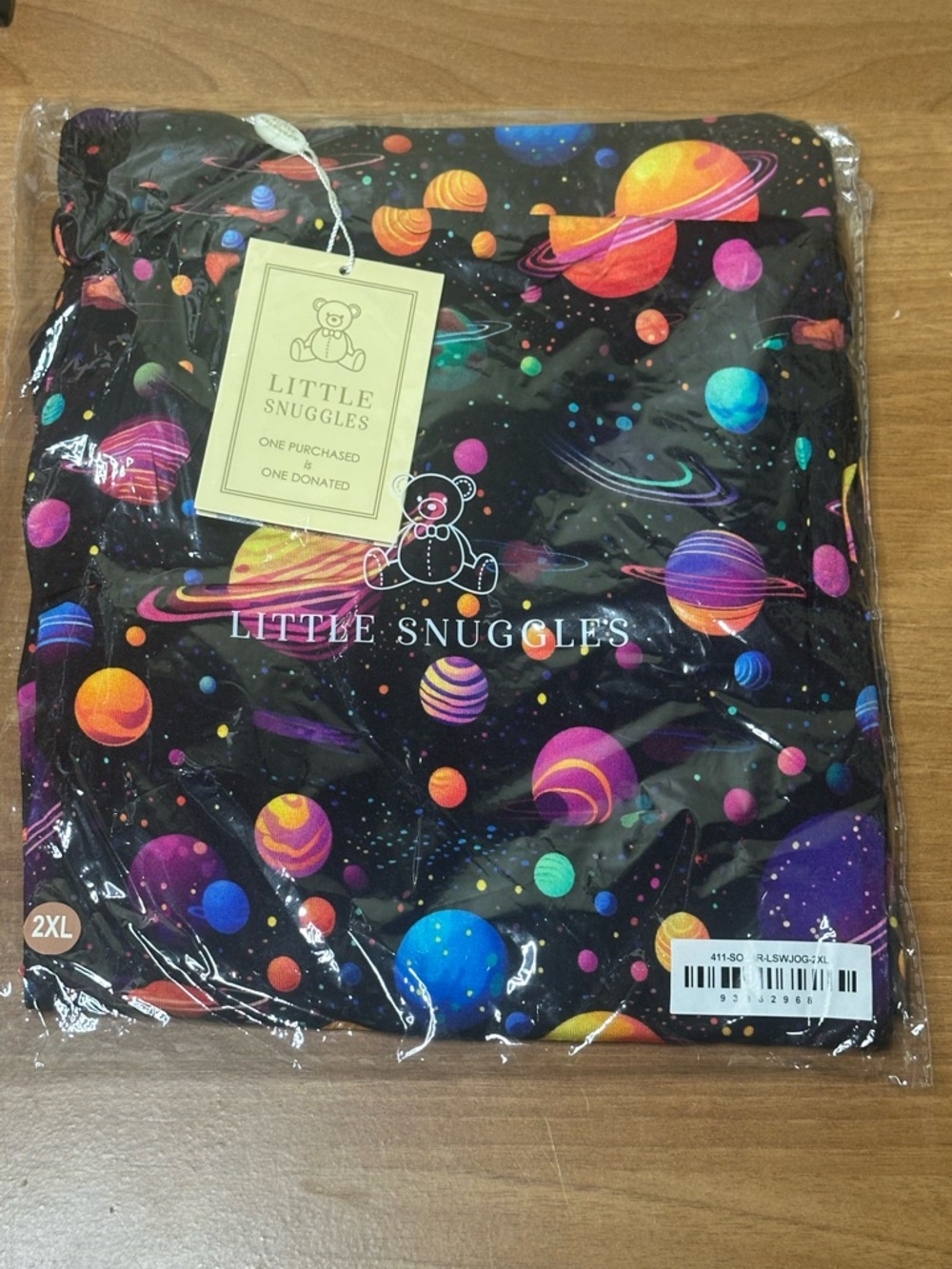 Little Snuggles Bamboo Solar System Space Women’s 2XL Pajama Jogger Pants NWT